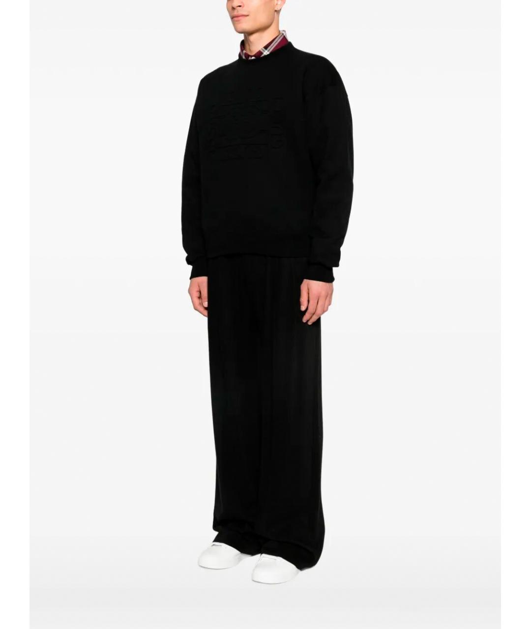 GUCCI Черный хлопковый джемпер / свитер, фото 5