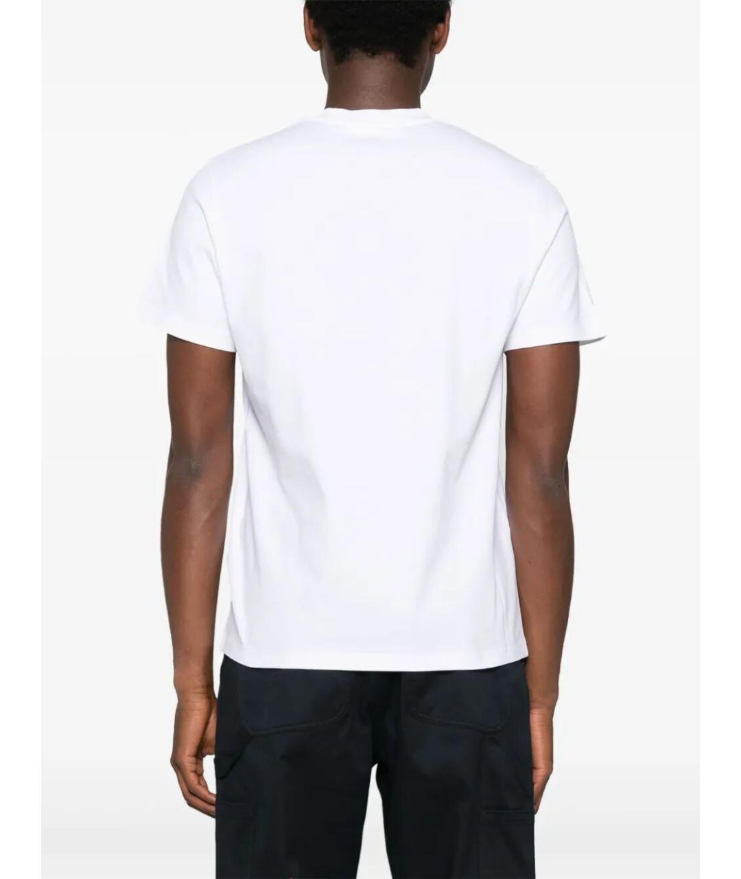 MONCLER Белая хлопковая футболка, фото 4