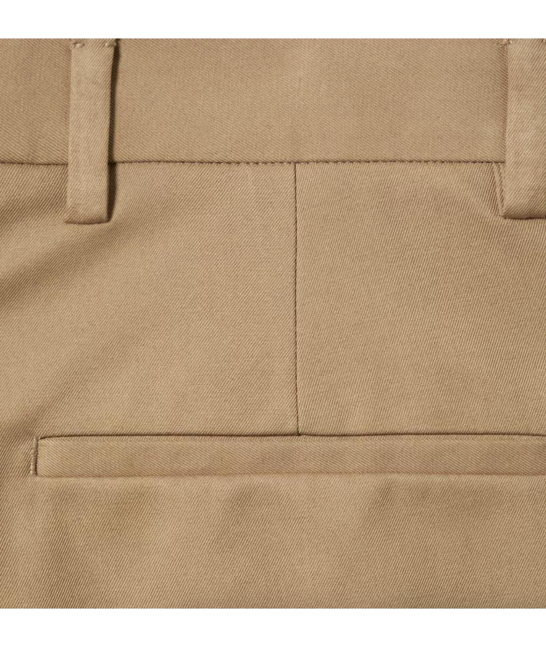 GUCCI Бежевые хлопковые повседневные брюки, фото 7