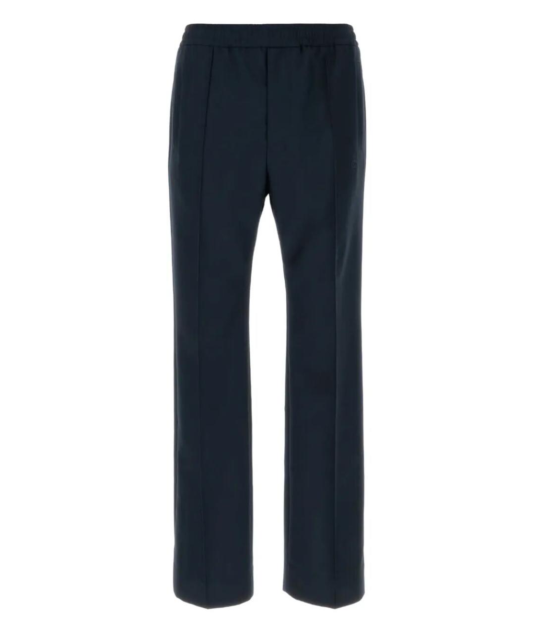 GUCCI Синие полиэстеровые классические брюки, фото 1
