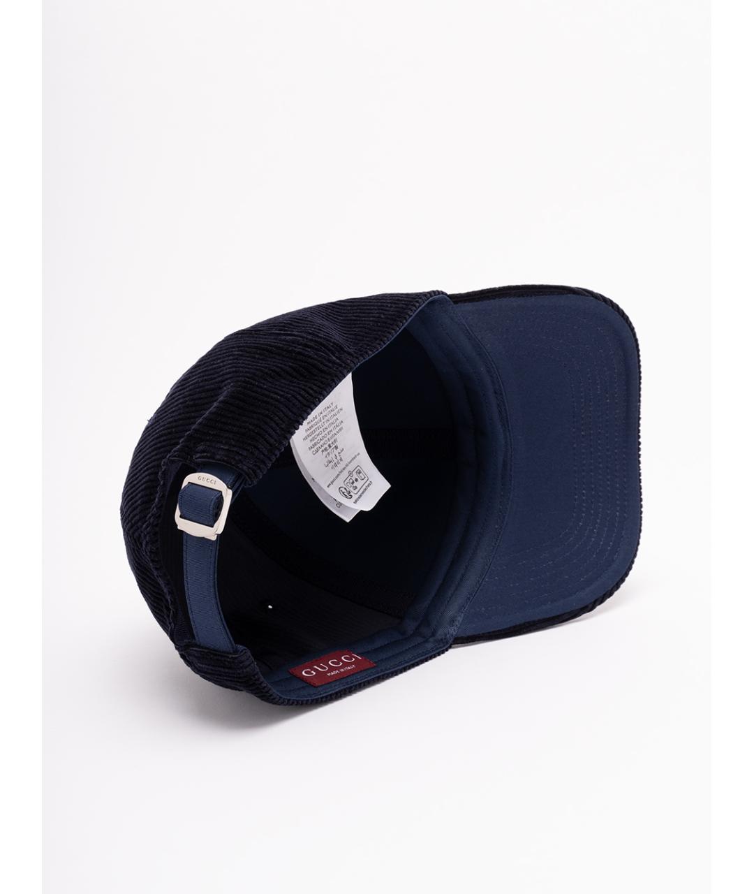 GUCCI Синяя хлопковая кепка/бейсболка, фото 3