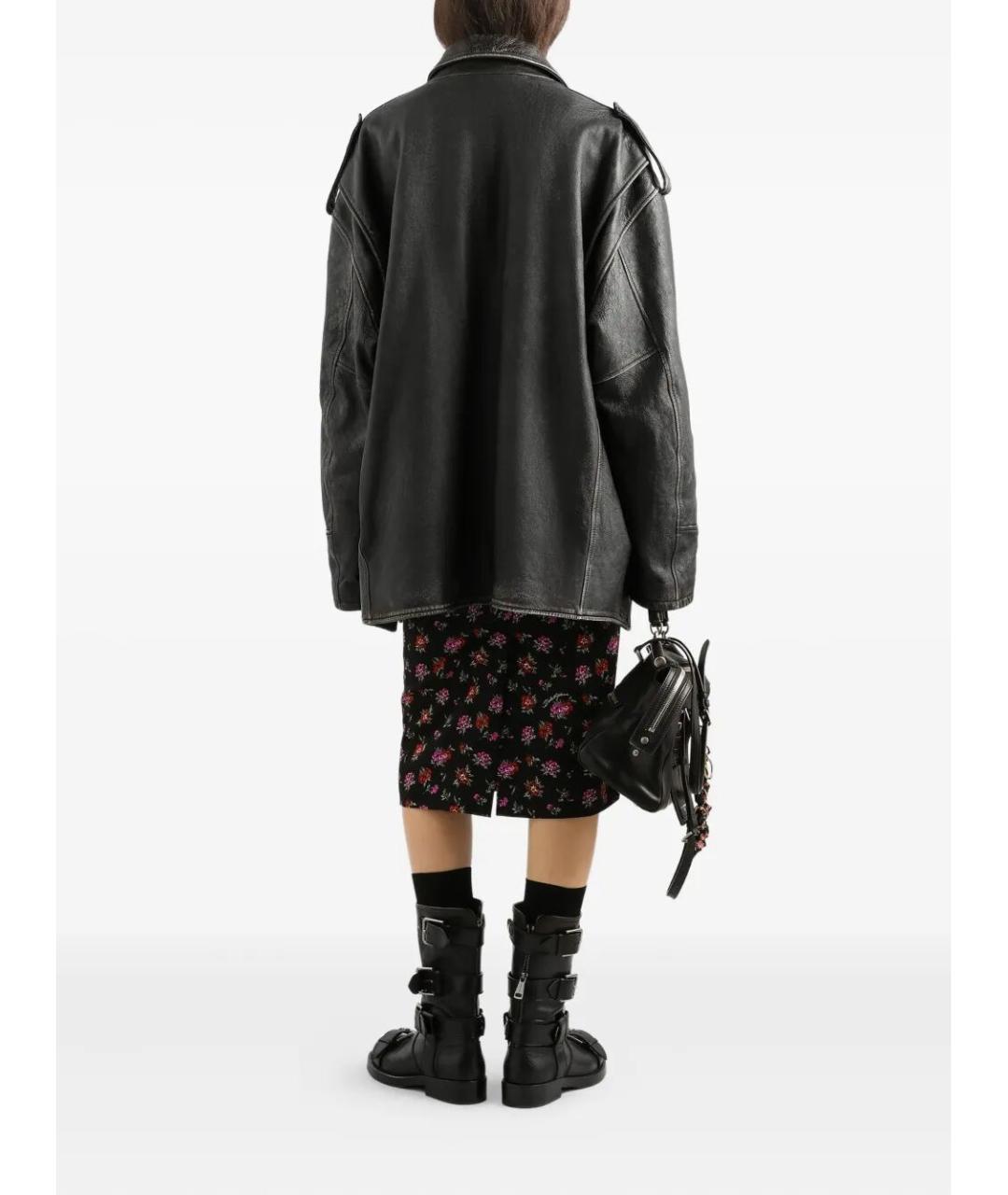 DOLCE&GABBANA Мульти шелковая юбка миди, фото 4