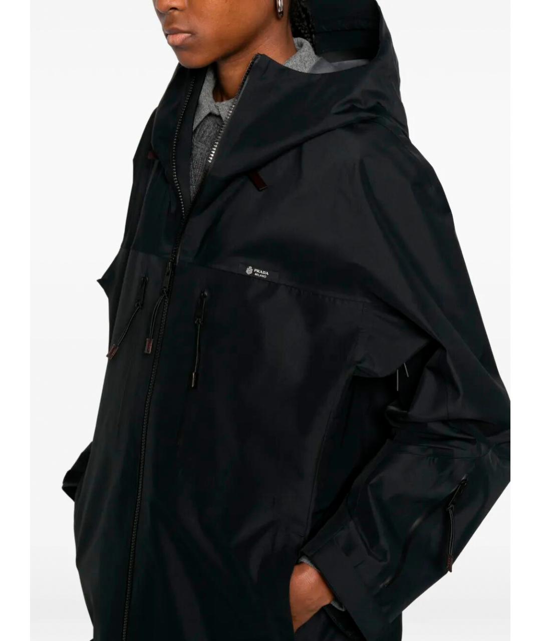 PRADA Черная полиэстеровая куртка, фото 4