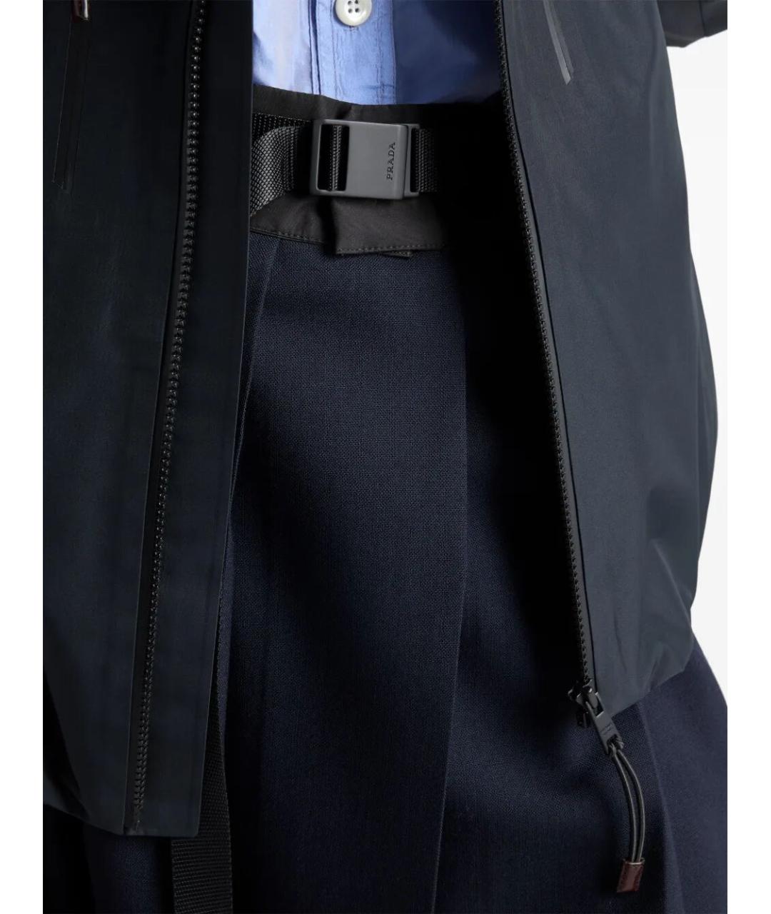 PRADA Синяя шерстяная юбка миди, фото 5