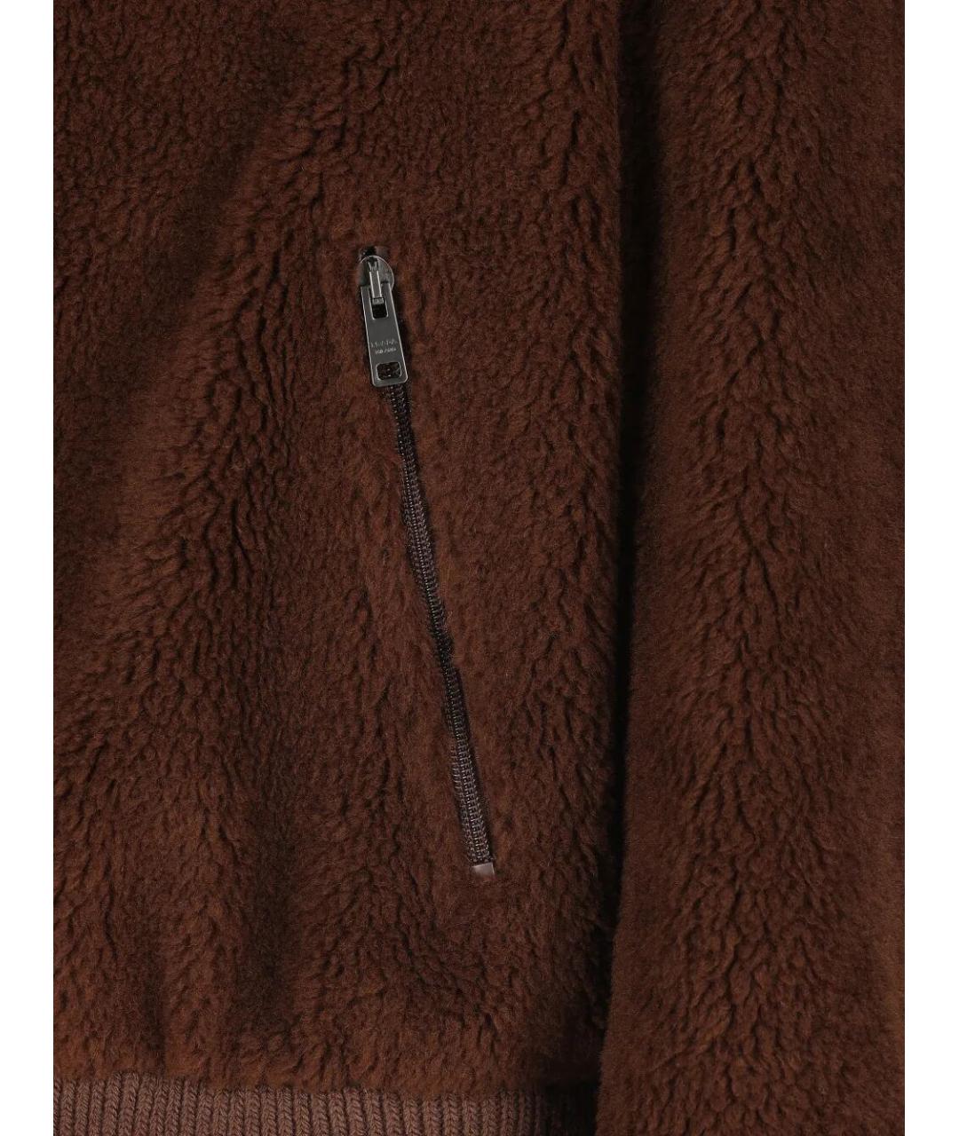 PRADA Коричневая шерстяная куртка, фото 4