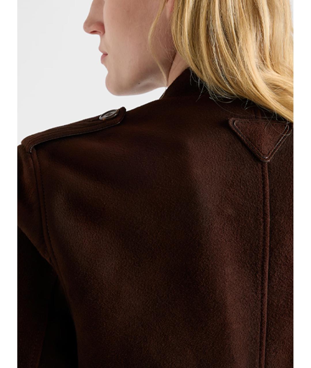 PRADA Коричневая замшевая куртка, фото 4