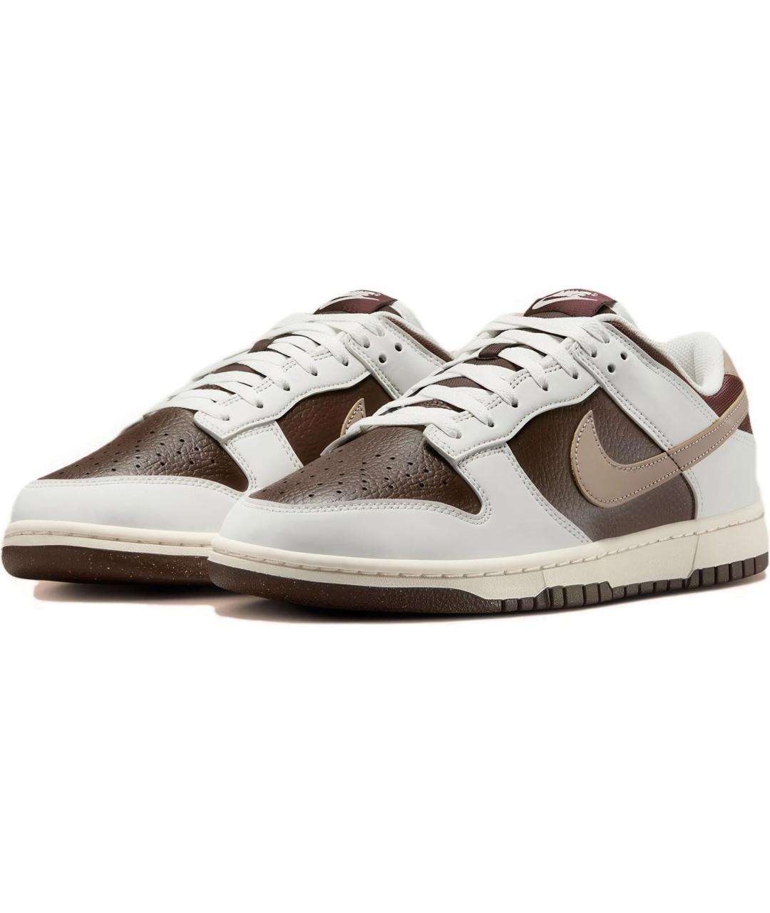 NIKE Белые кожаные низкие кроссовки / кеды, фото 6