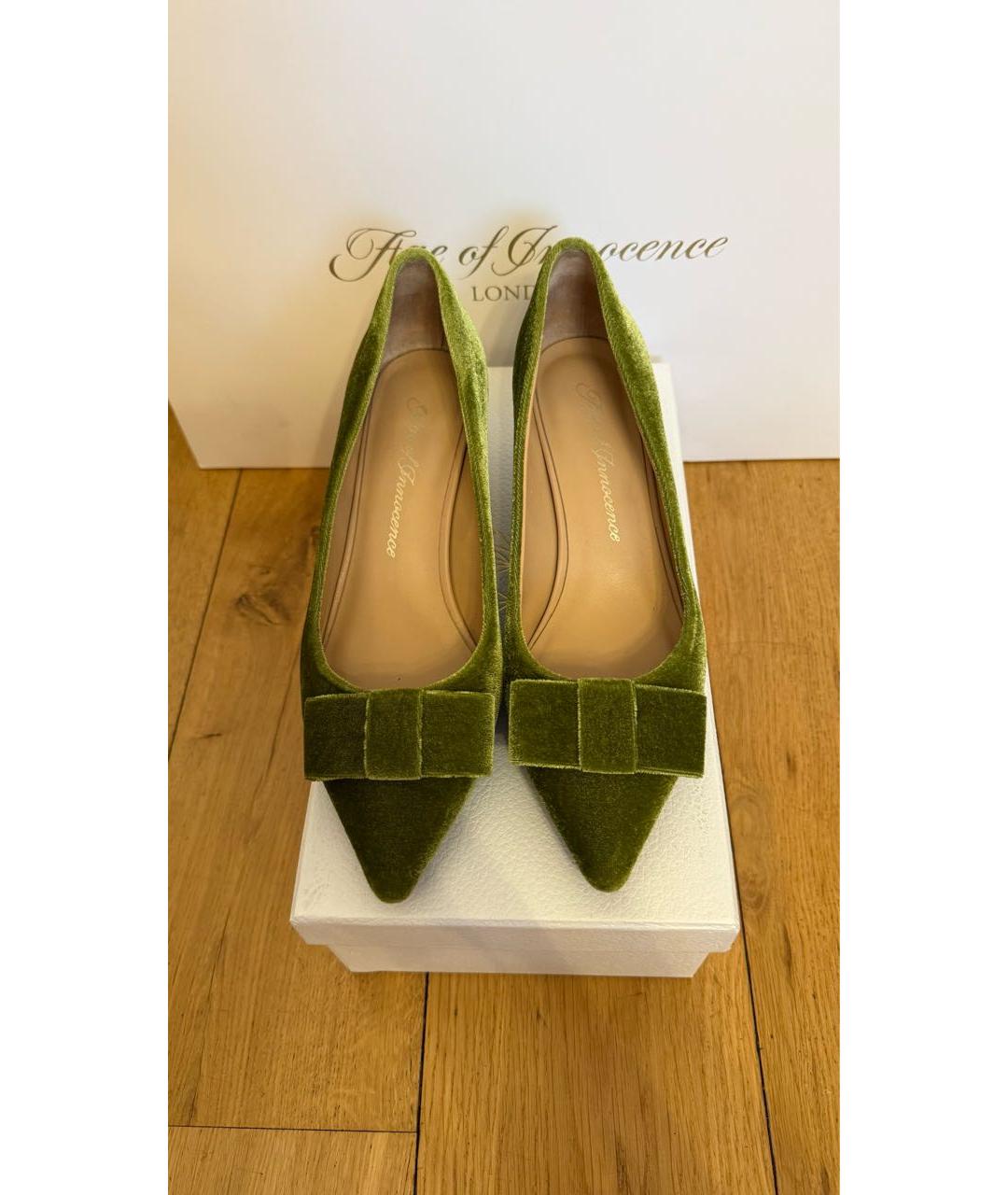 Age Of Innocence Зеленые бархатные туфли, фото 2