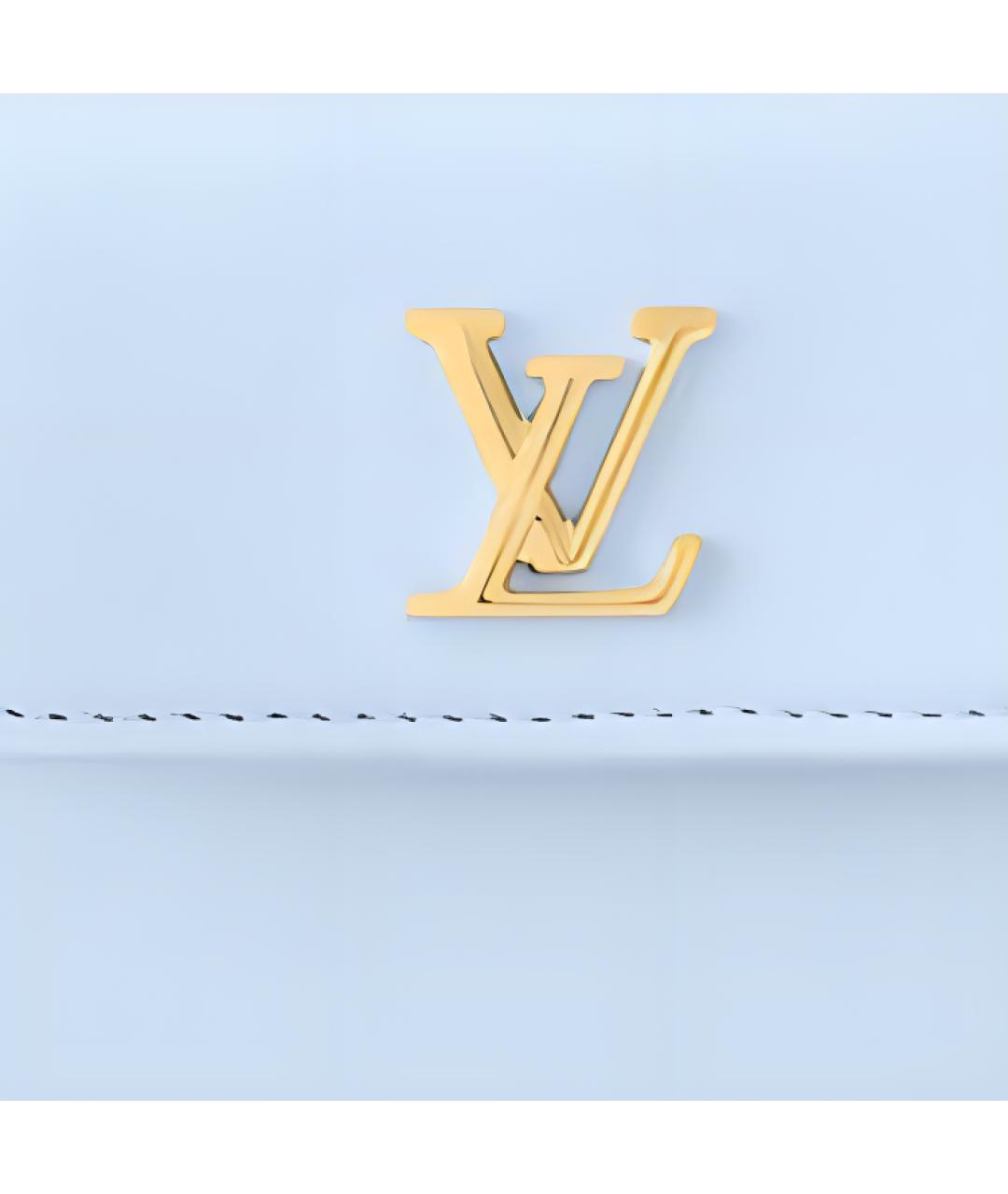 LOUIS VUITTON Голубой кожаный кошелек, фото 5