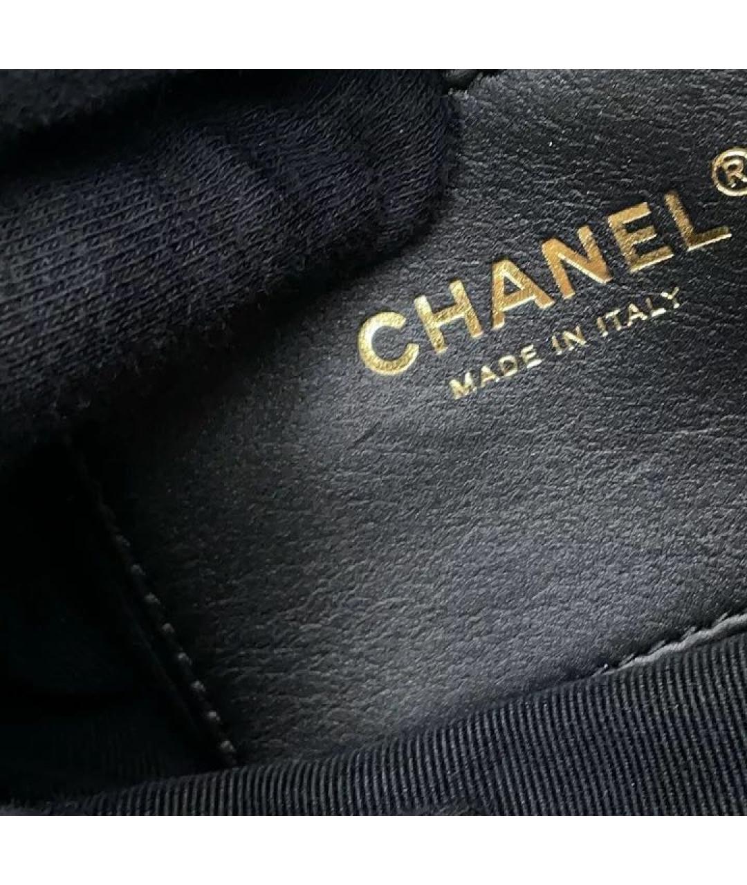 CHANEL Черная кожаная сумка через плечо, фото 5
