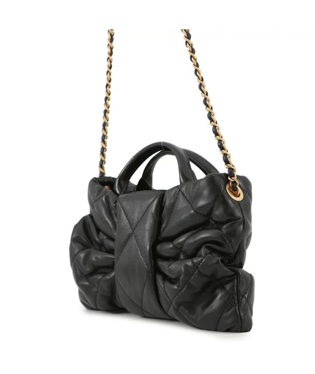 CHANEL Черная кожаная сумка через плечо, фото 2