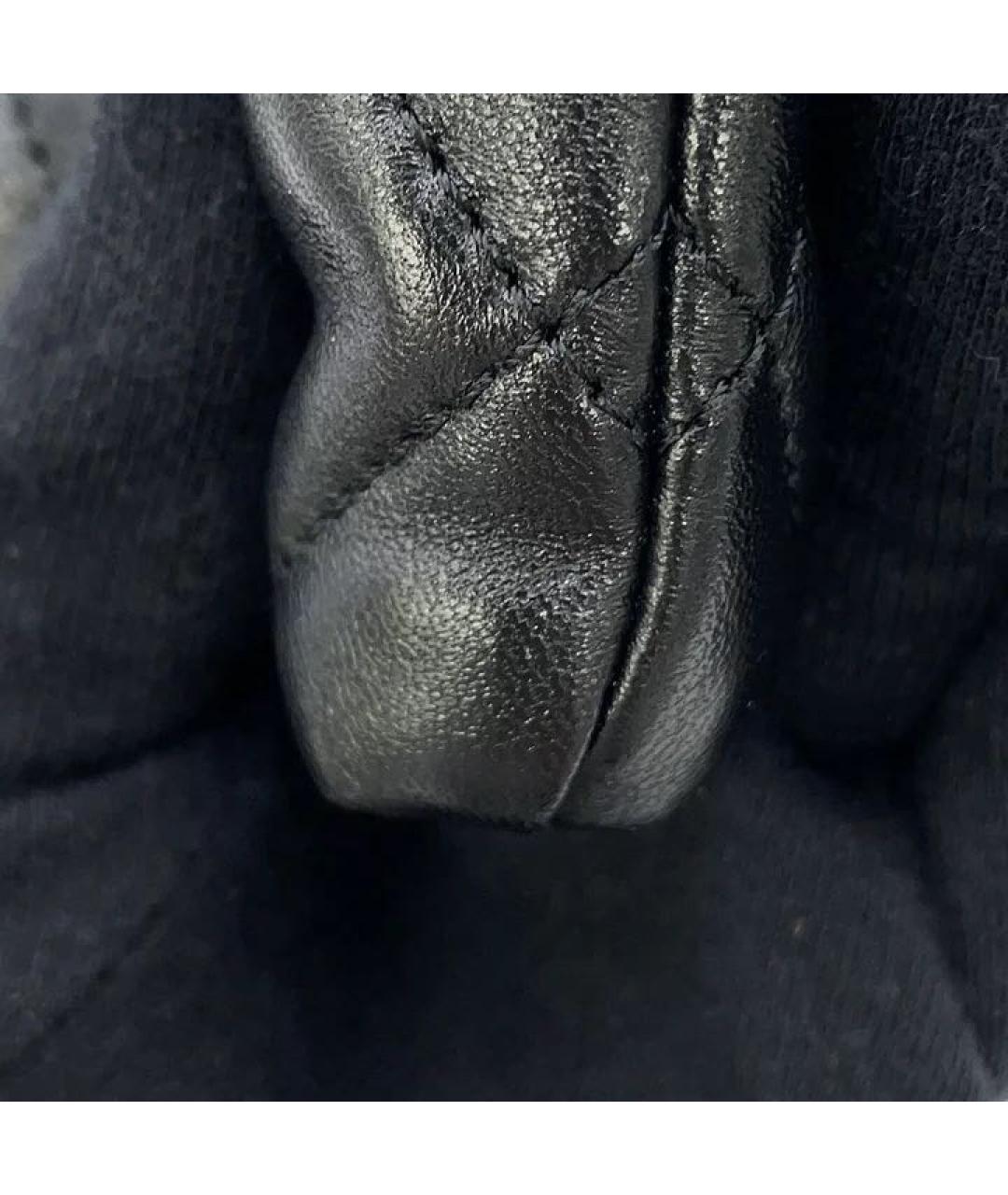 CHANEL Черная кожаная сумка через плечо, фото 4
