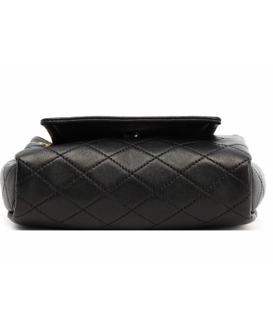 SAINT LAURENT Черная кожаная сумка через плечо, фото 4