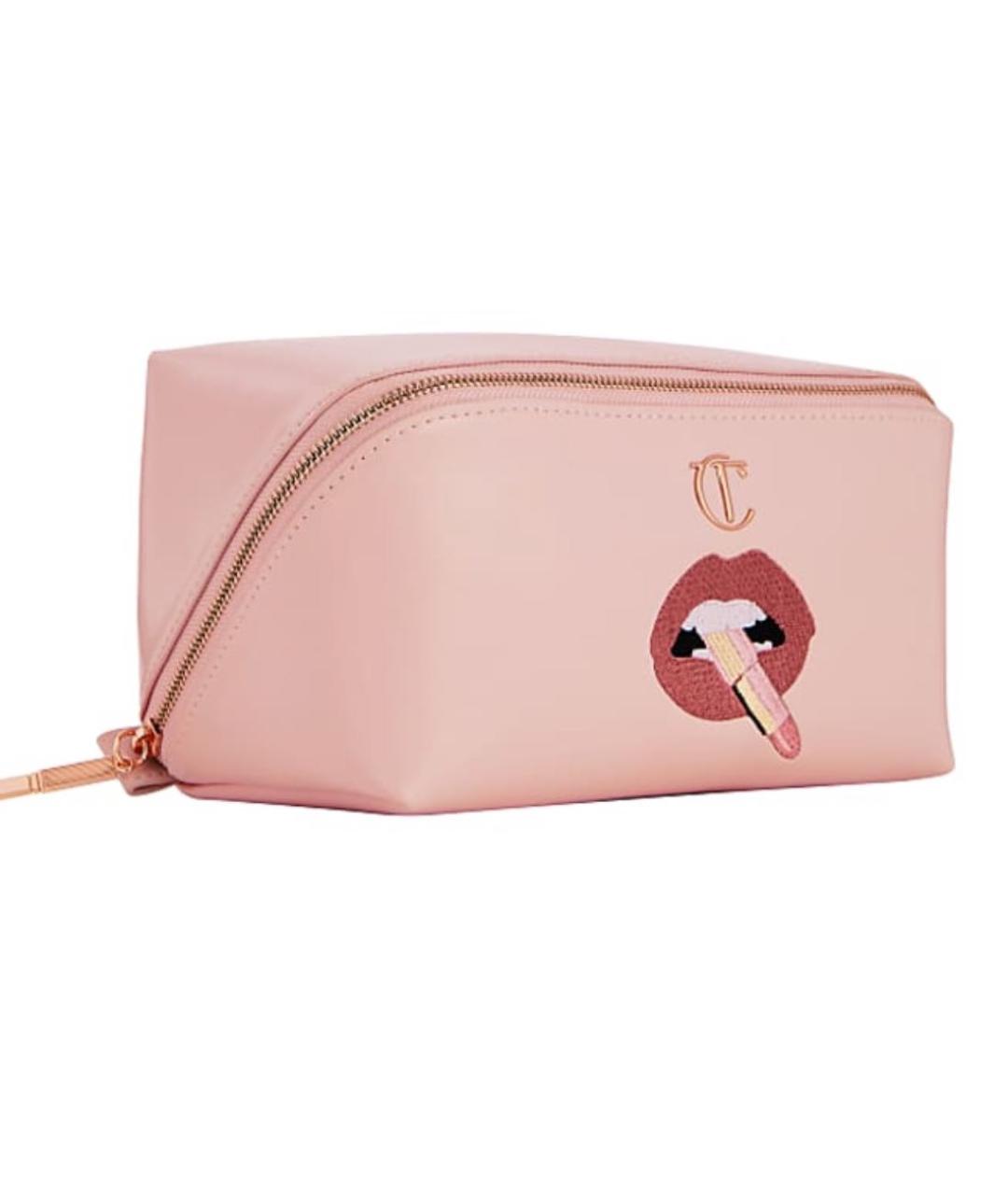 CHARLOTTE TILBURY Розовая косметичка из искусственной кожи, фото 2