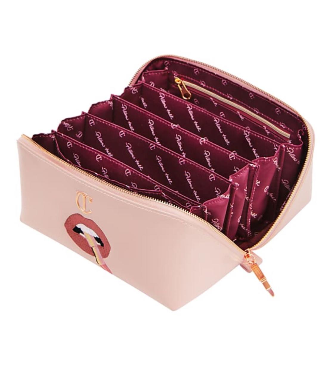 CHARLOTTE TILBURY Розовая косметичка из искусственной кожи, фото 4
