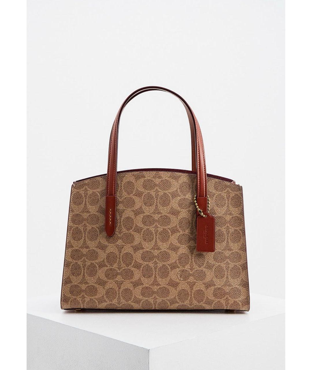 COACH Коричневая сумка тоут, фото 8