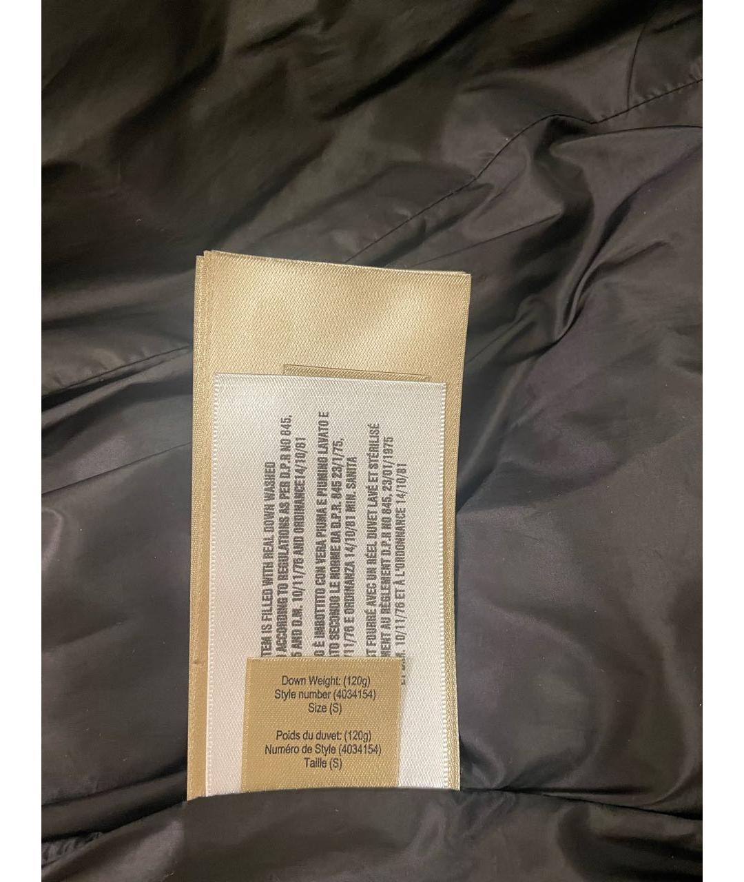 BURBERRY Черный полиэстеровый пуховик, фото 7