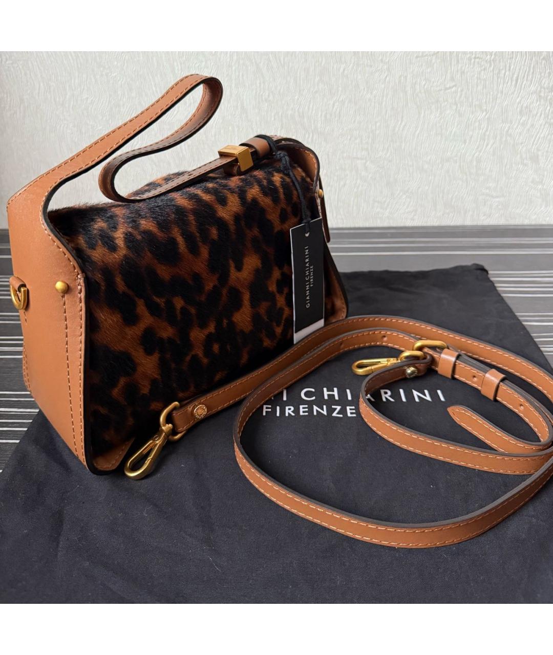 Gianni Chiarini Коричневая сумка с короткими ручками, фото 4