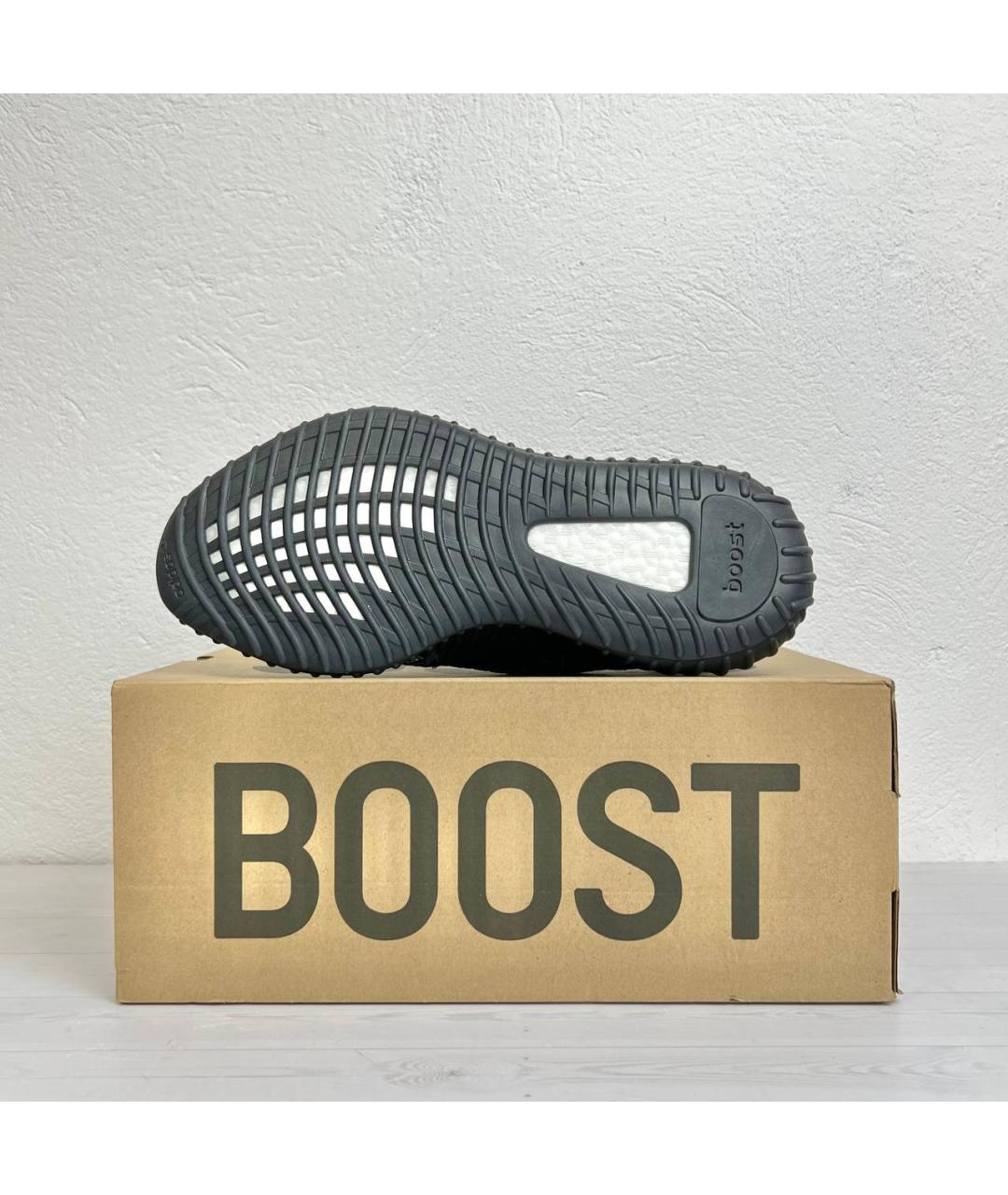 ADIDAS YEEZY Черные текстильные низкие кроссовки / кеды, фото 6