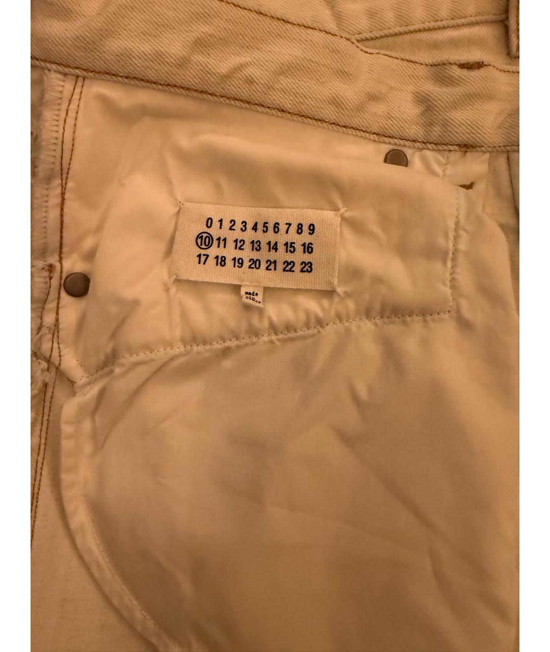 MAISON MARGIELA Голубые хлопковые джинсы, фото 4