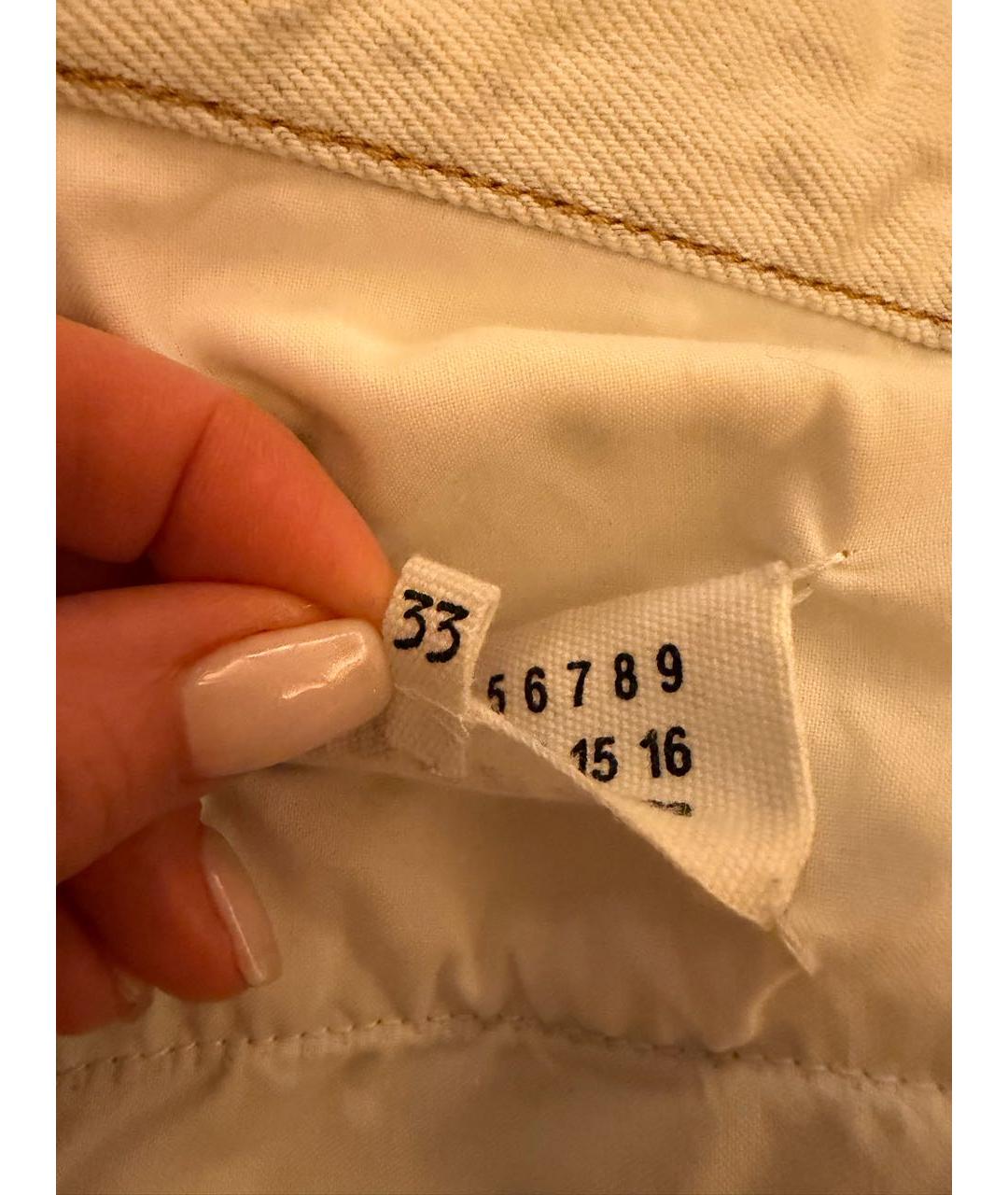 MAISON MARGIELA Голубые хлопковые джинсы, фото 7