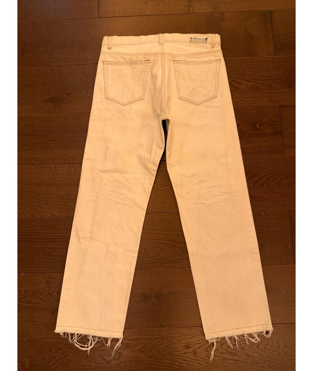 MAISON MARGIELA Голубые хлопковые джинсы, фото 2