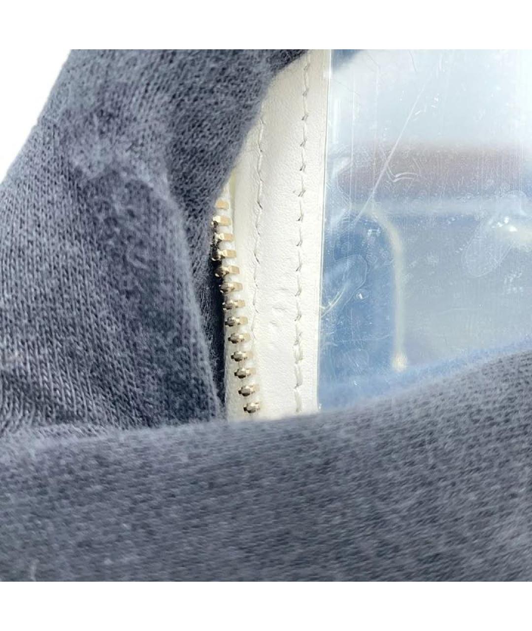 CHANEL Белая кожаная сумка через плечо, фото 7