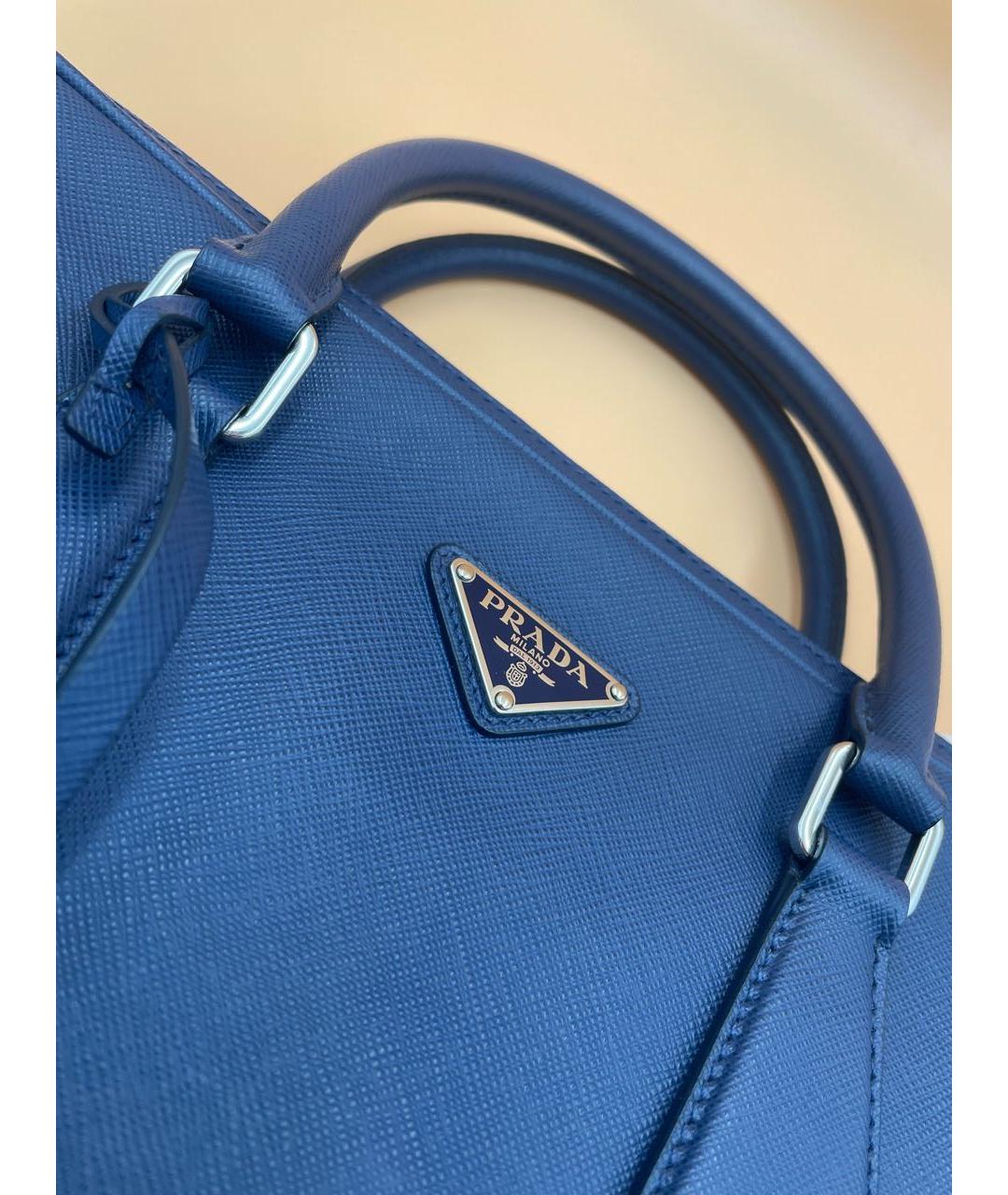 PRADA Синий кожаный портфель, фото 6