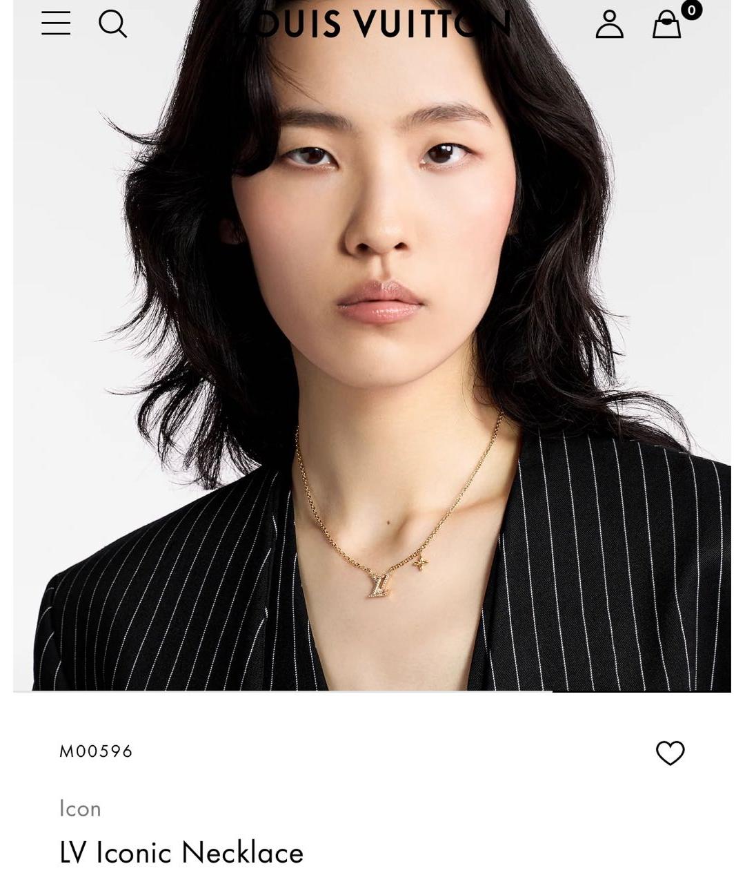 LOUIS VUITTON Золотое металлическое колье, фото 4