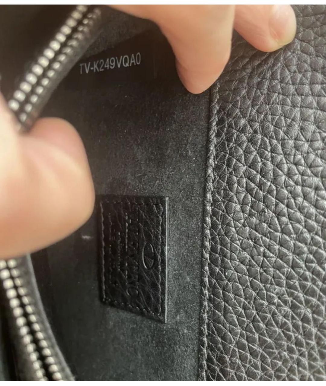 VALENTINO Черная кожаная сумка через плечо, фото 5