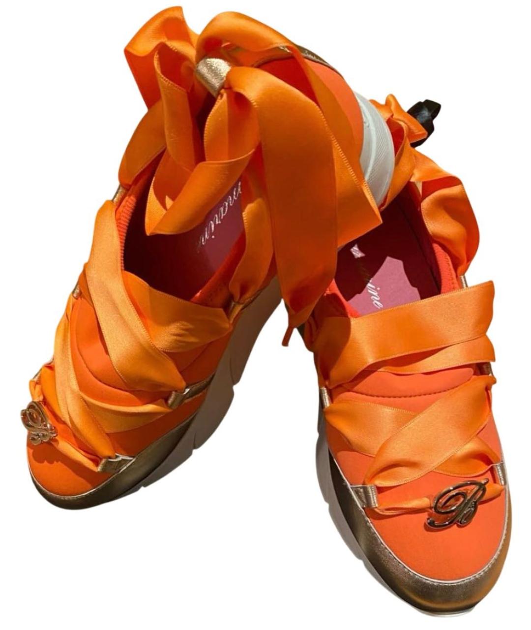 BLUMARINE Оранжевое кроссовки, фото 3