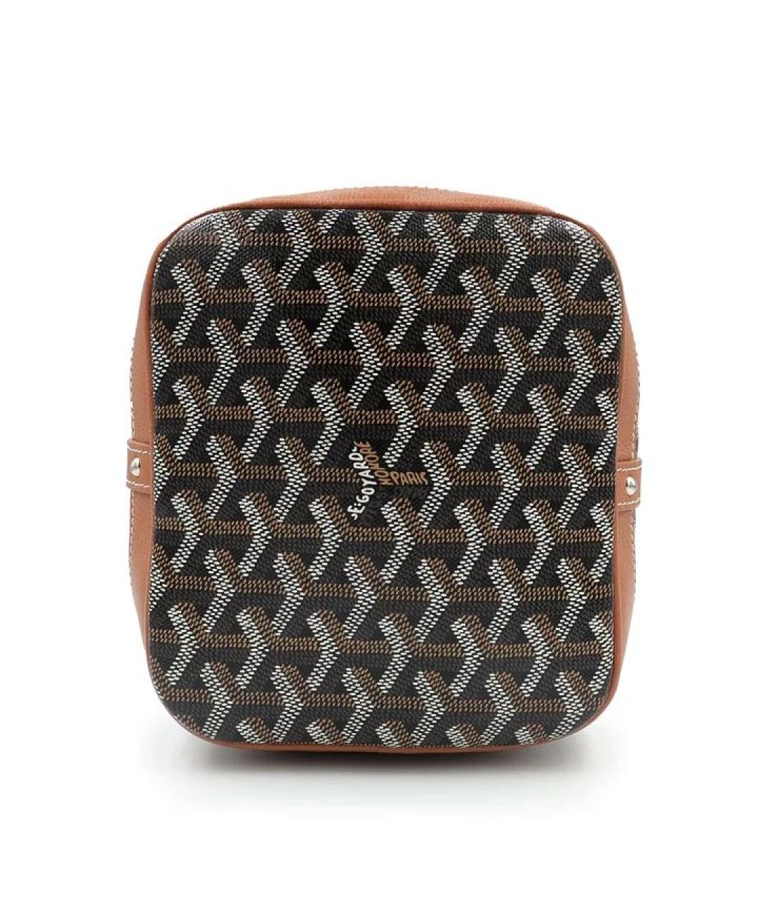 GOYARD Коричневая кожаная сумка через плечо, фото 6