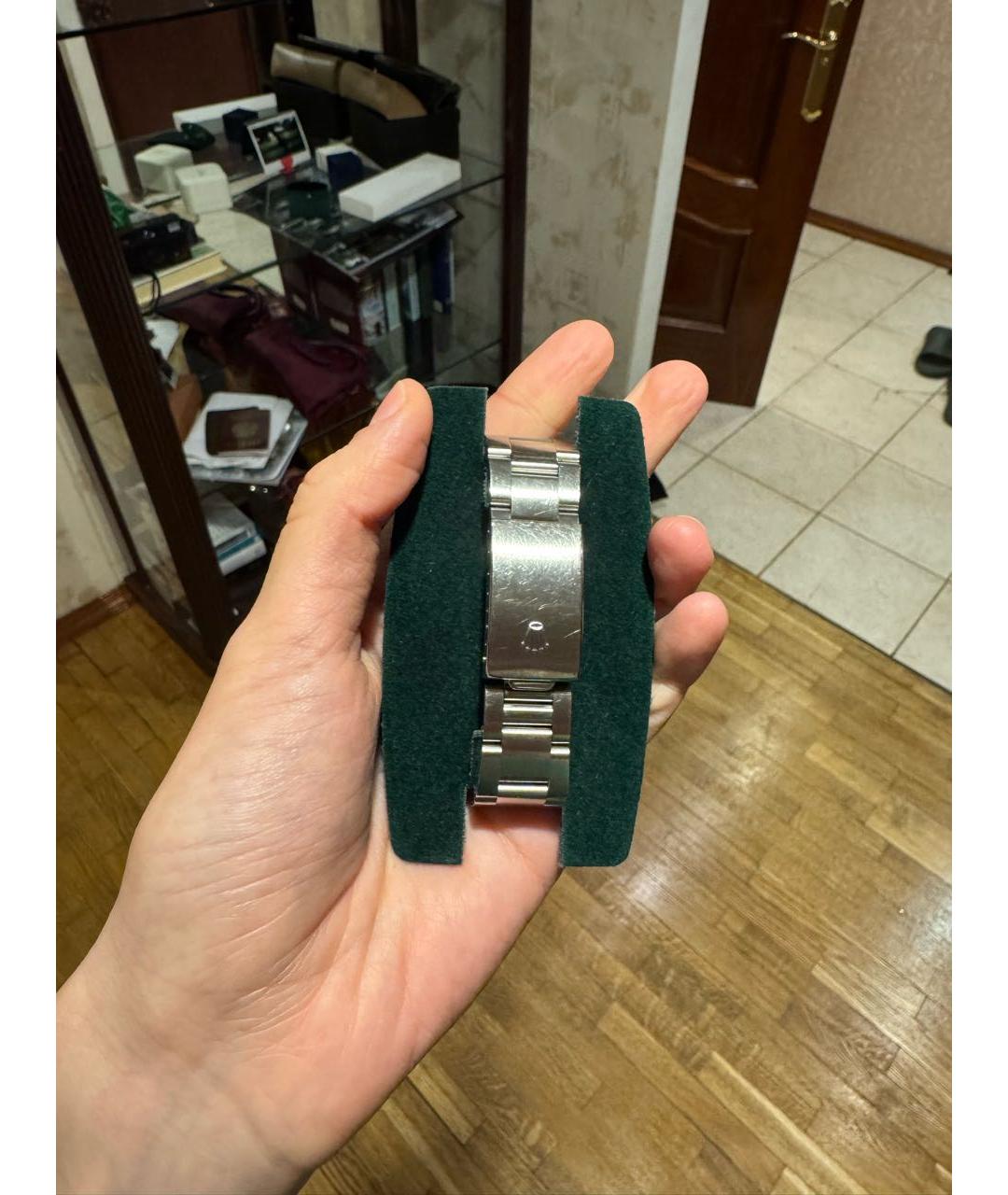 ROLEX Серые металлические часы, фото 4