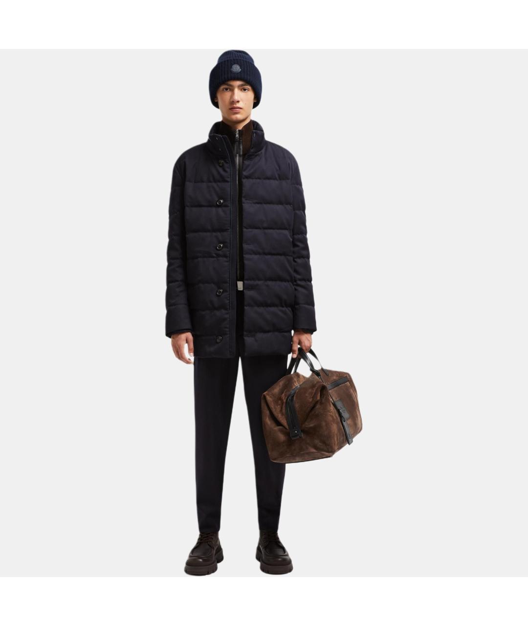 MONCLER Синее пальто, фото 2