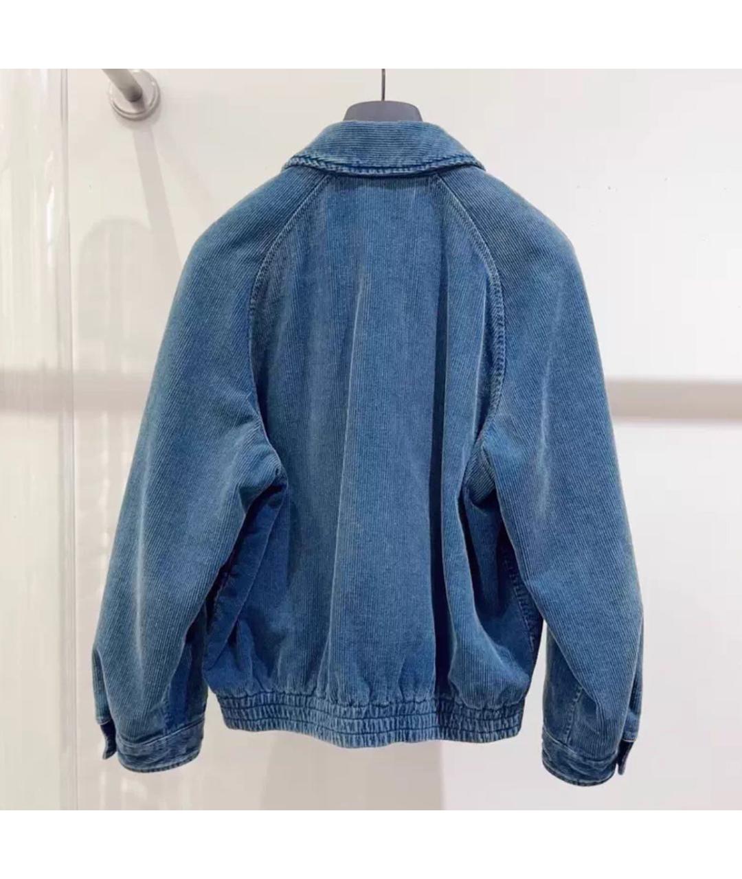 MIU MIU Темно-синяя деним куртка, фото 3