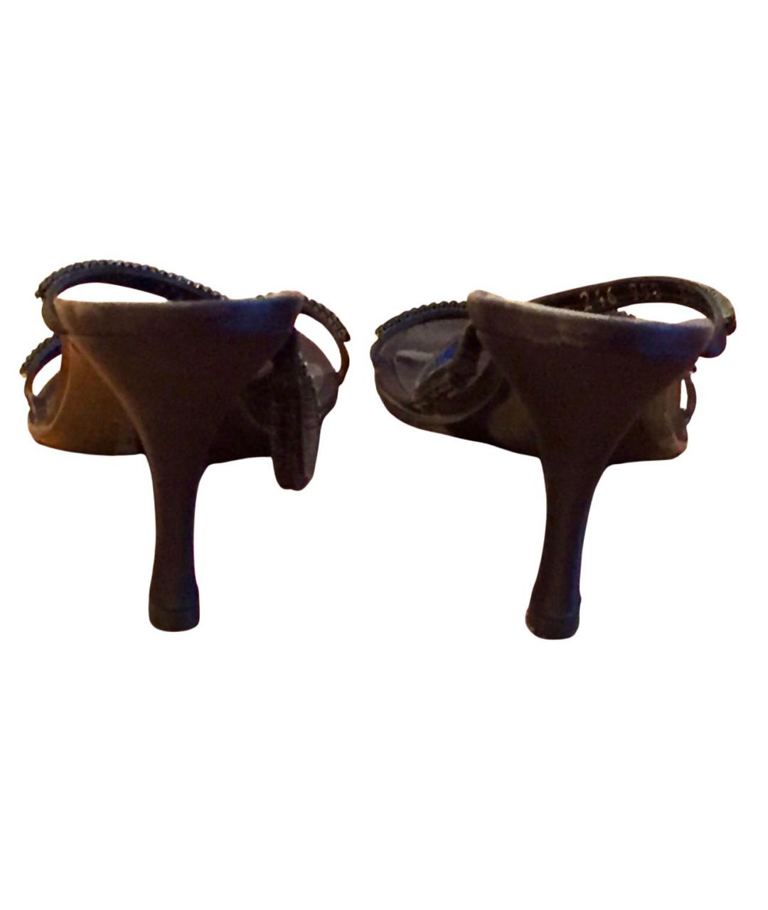 ESCADA Черные босоножки, фото 4