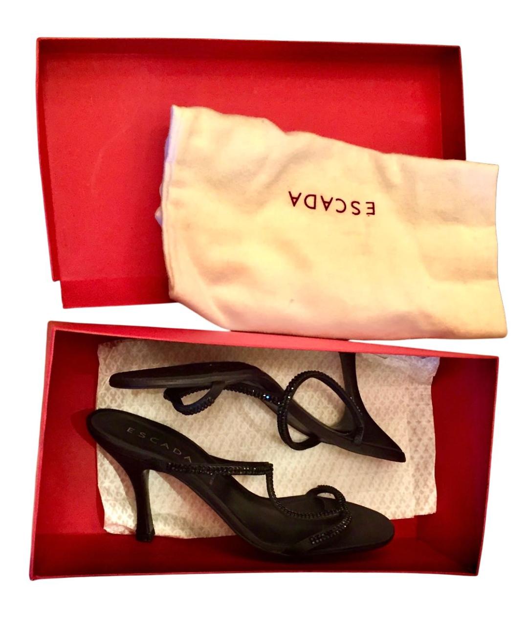 ESCADA Черные босоножки, фото 5