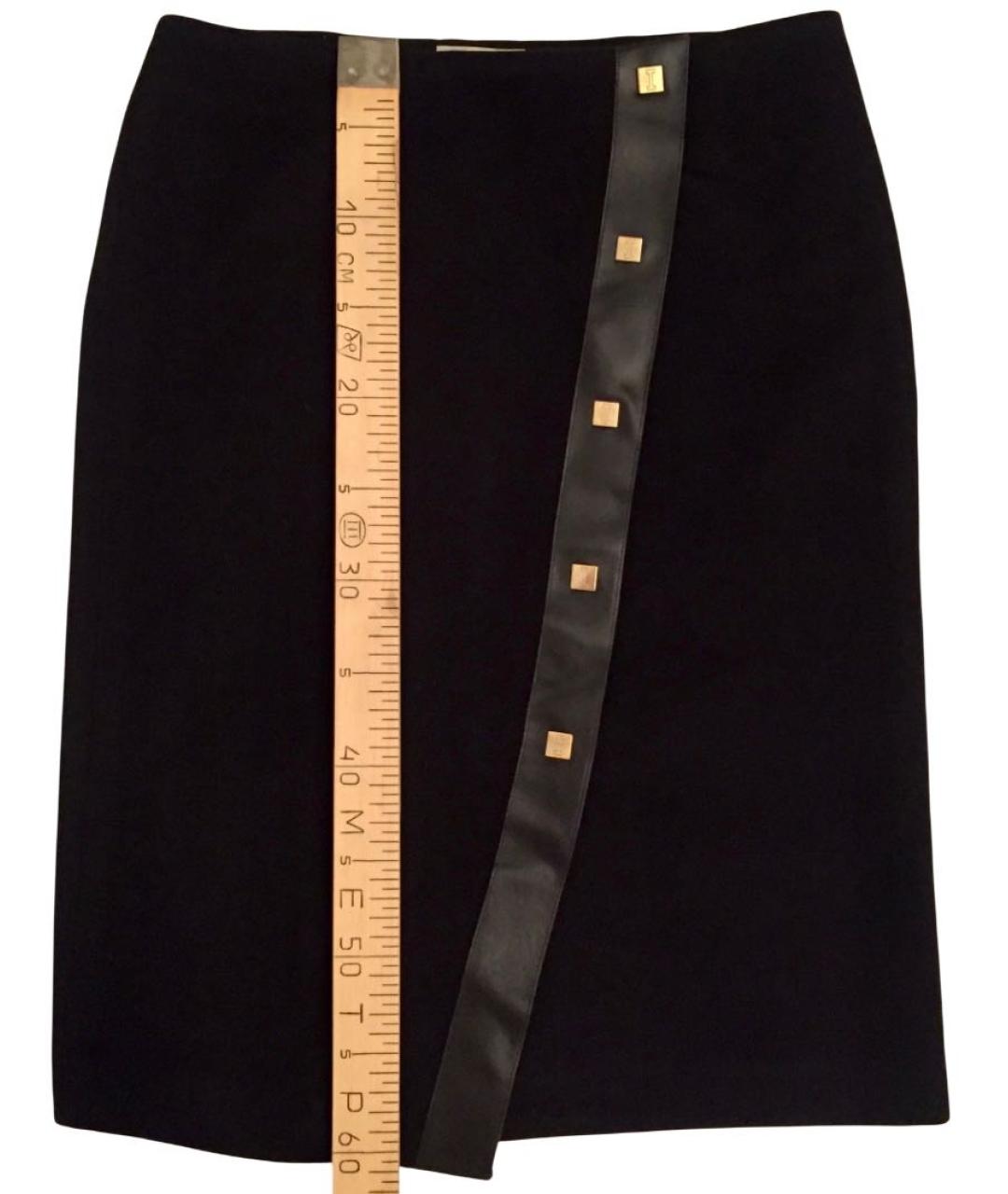 ICEBERG Черная шерстяная юбка мини, фото 8