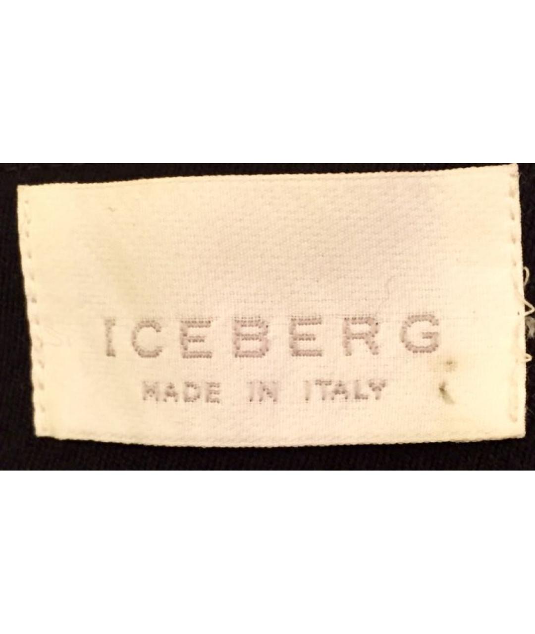 ICEBERG Черная шерстяная юбка мини, фото 6