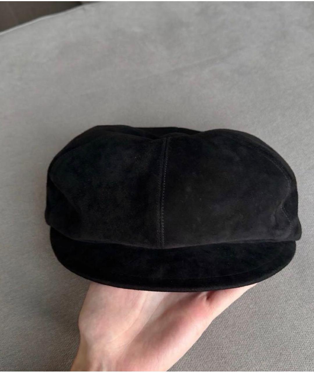 CHRISTIAN DIOR Черная шерстяная кепка, фото 3