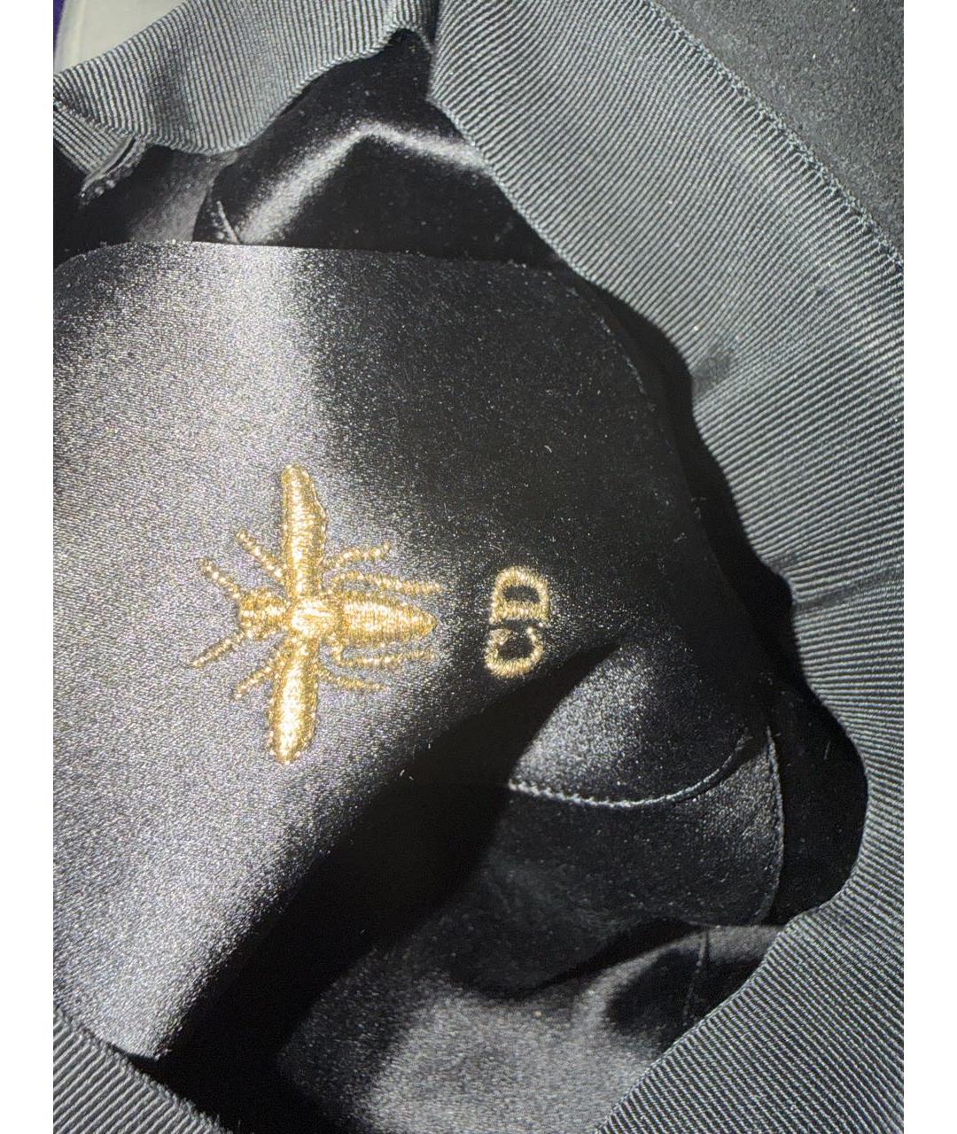 CHRISTIAN DIOR Черная шерстяная кепка, фото 5