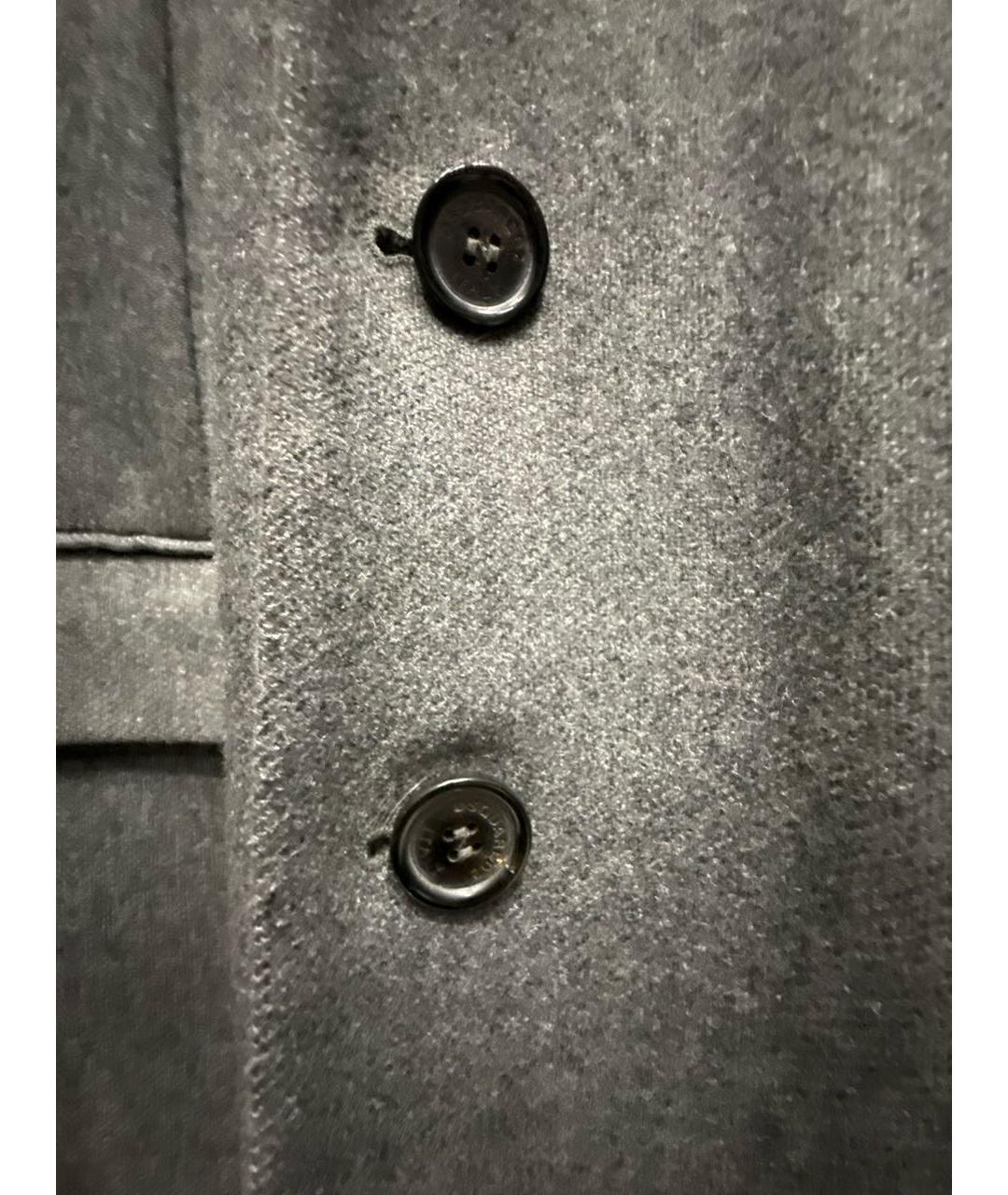 DSQUARED2 Серое шерстяное пальто, фото 4