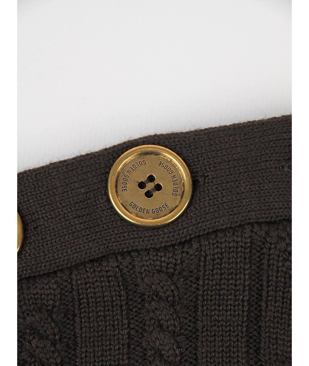 GOLDEN GOOSE DELUXE BRAND Коричневый шерстяной джемпер / свитер, фото 5