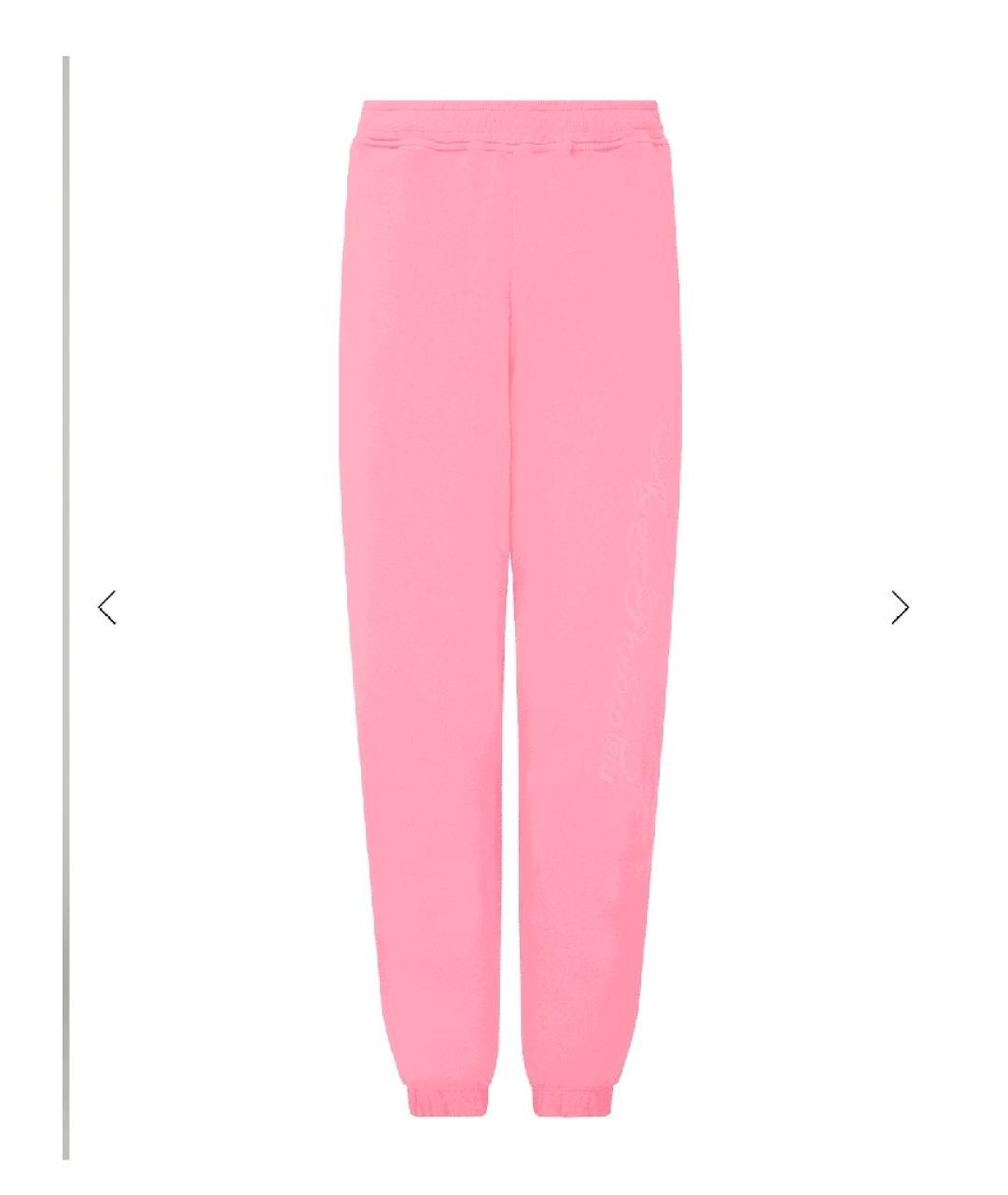 AGENT PROVOCATEUR Розовые хлопковые спортивные брюки и шорты, фото 6