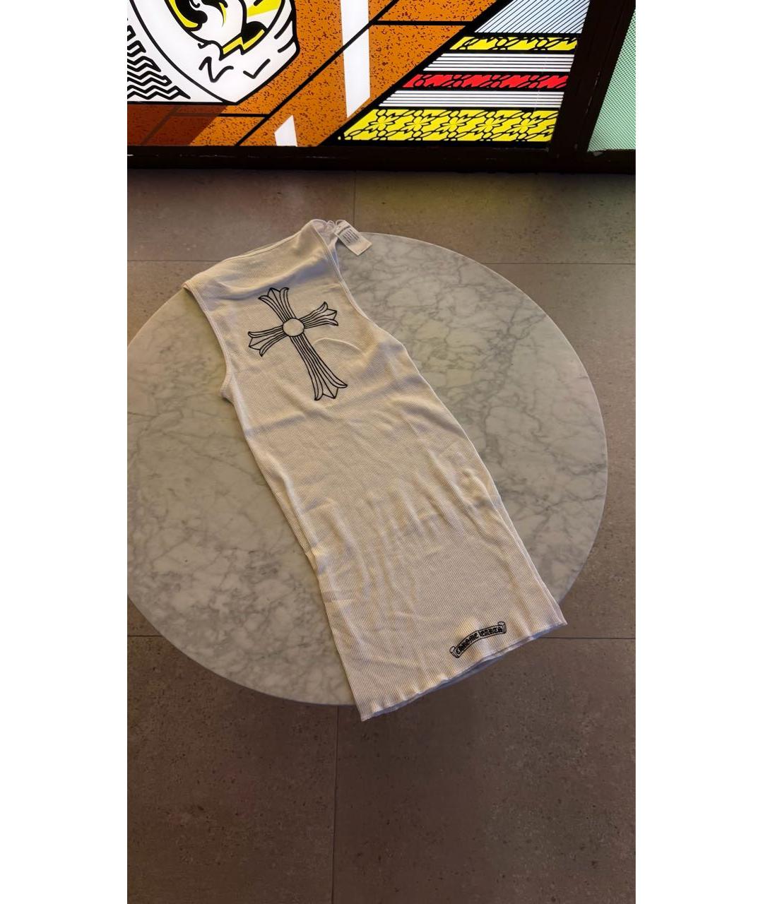 CHROME HEARTS Белая хлопковая майка, фото 2