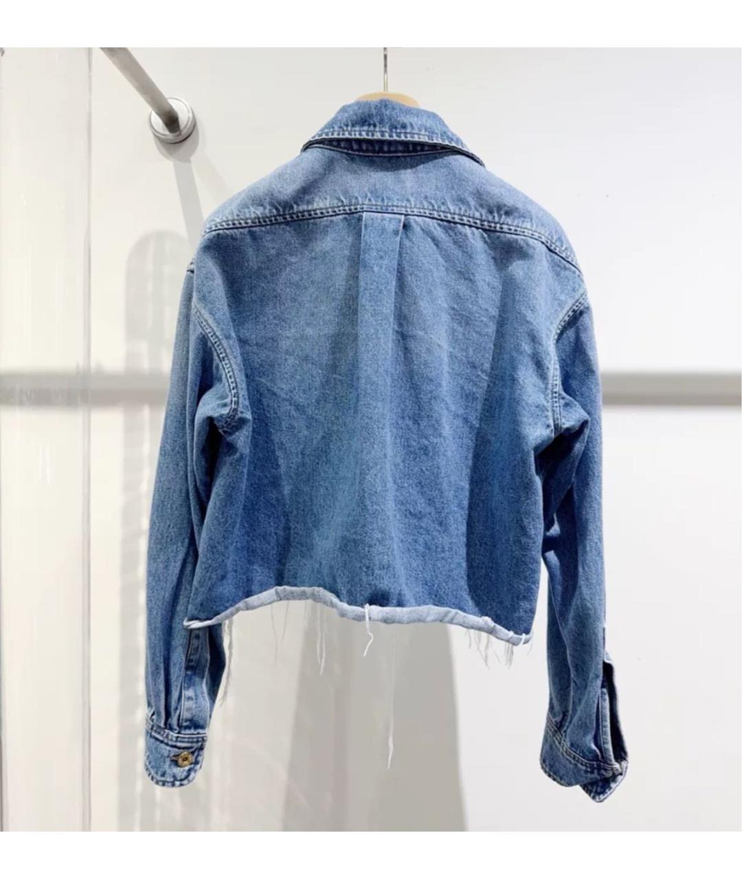MIU MIU Синяя деним куртка, фото 2