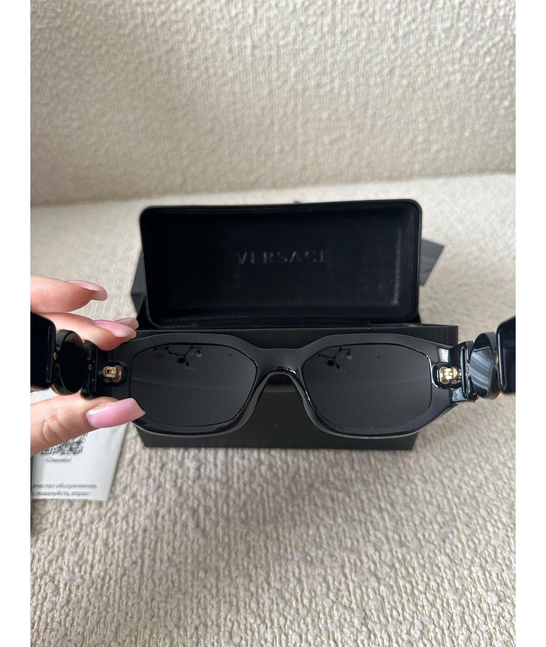 VERSACE Черные солнцезащитные очки, фото 7