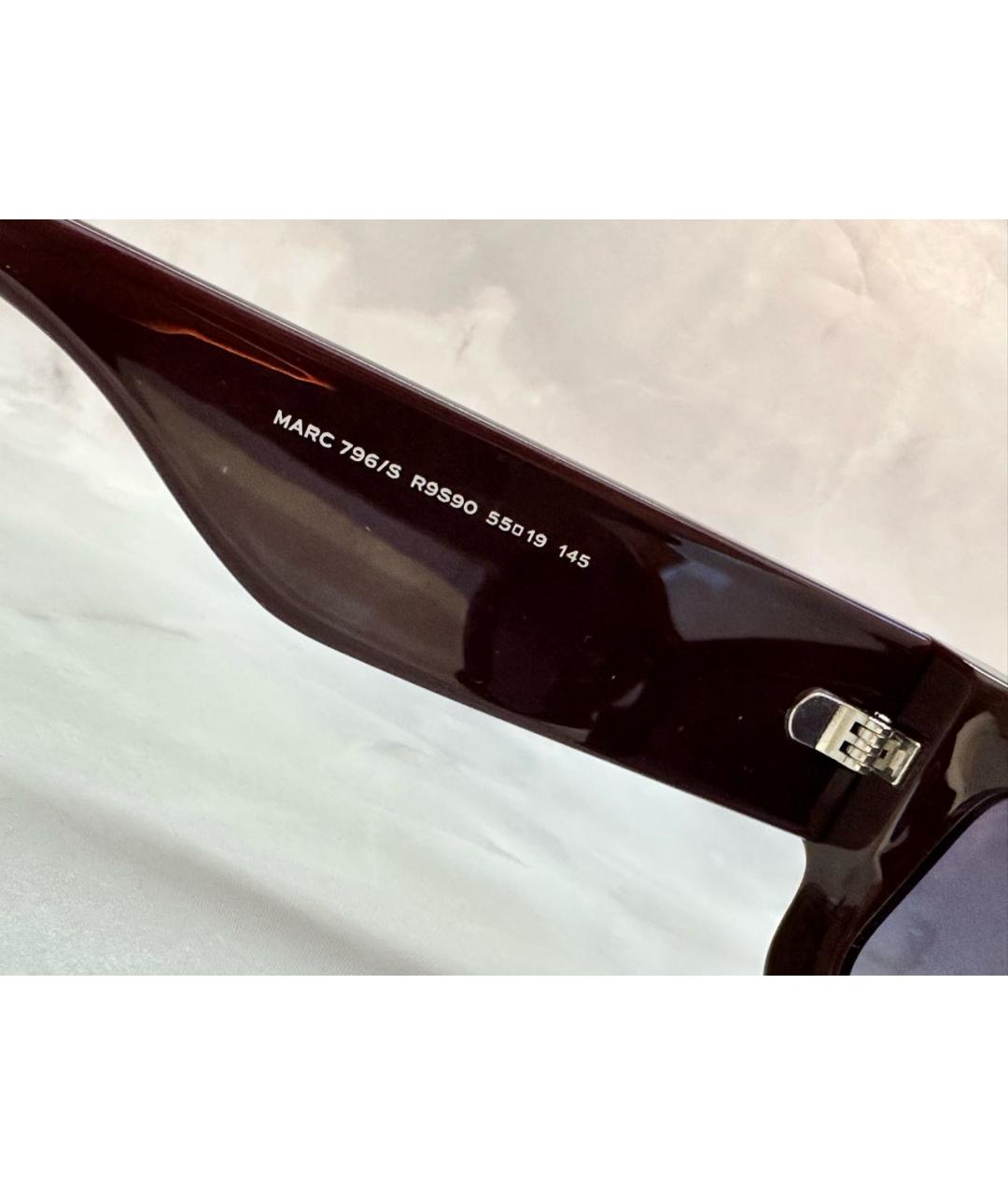 MARC JACOBS Бордовые пластиковые солнцезащитные очки, фото 6