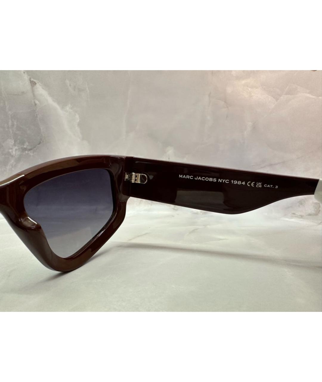 MARC JACOBS Бордовые пластиковые солнцезащитные очки, фото 7