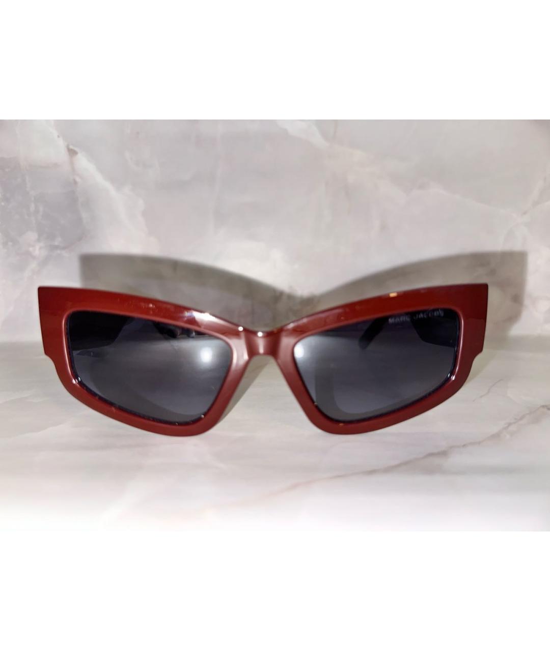 MARC JACOBS Бордовые пластиковые солнцезащитные очки, фото 5